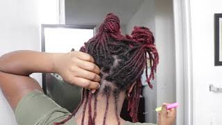 LOCS Deep Cleanse Wash/How I Retighten My Locs /Interlocking Using 2 &amp; 3 Point Rotation!!!