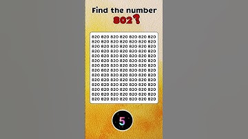 🔍 Find the Hidden Number in 5 Seconds! ⏳ Most People Fail! #findtheoddone #oddoneout