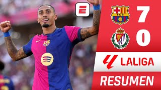 Thumbnail for BARCELONA fue una APLANADORA: le metió grosera goleada 7-0 al VALLADOLID y suma 12 puntos | La Liga