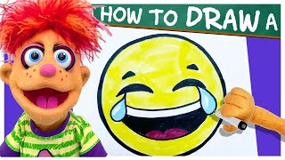 Teach Kids To Draw A Tears Of Joy Emoji  - Artie's Show