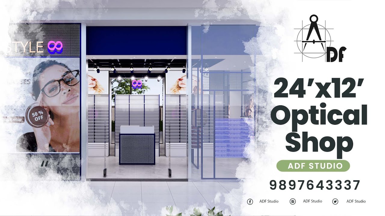 24x12 Optical Shop Interior Design Eyewear Shop Design Eyewear Shop Design YouTube