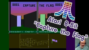 Atari 8-Bit Game Play, Capture the Flag