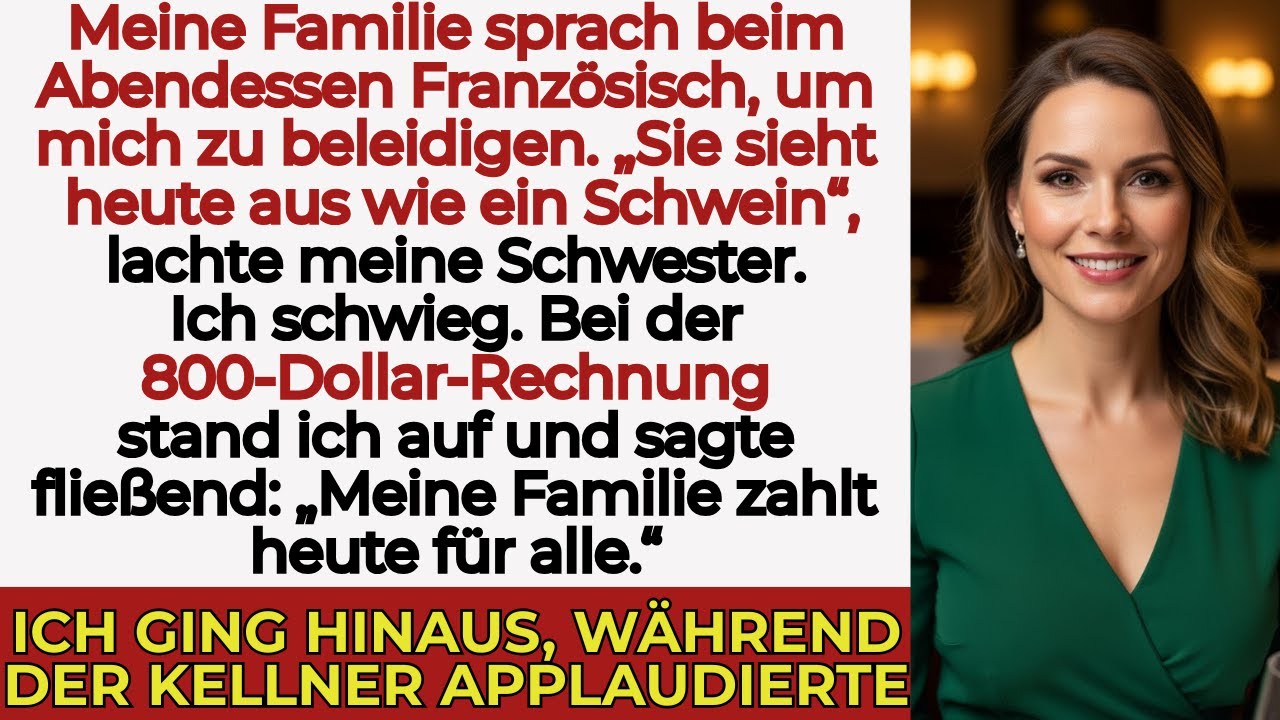 Meine Familie verspottete mich auf Französisch – ohne zu wissen, dass ich 6 Sprachen spreche.