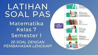 Contoh Soal SAS Matematika Kelas 7 Kurikulum Merdeka Semester 1 Dengan Pembahasan Lengkap