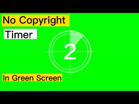 3 second timer green screen no copyright
