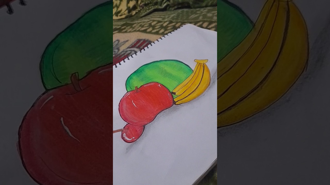 🍓 Fruits Drawing ✏️ | So Colorful & Satisfying 😱🍍 
