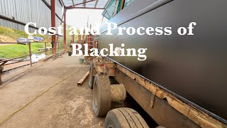 Blacking my Narrowboats Bottom