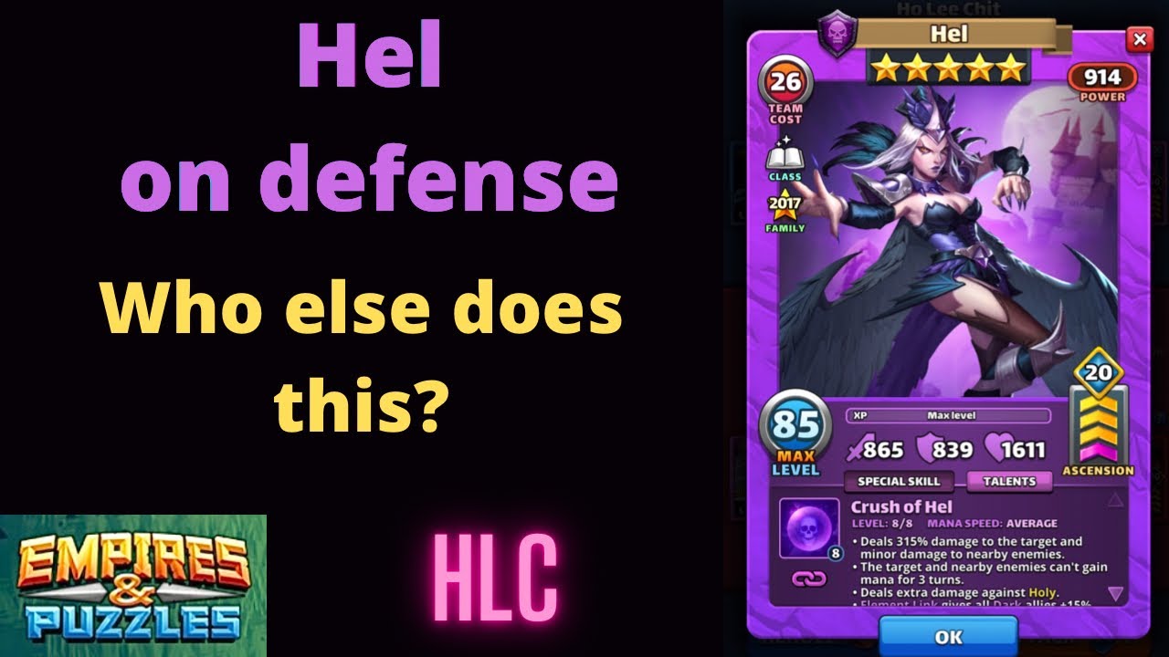 Empires and Puzzles Hel YouTube