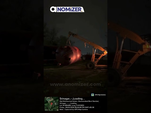 Filter Vessel - From Transport to Site | Pressure Vessel Unloading in Srinagar