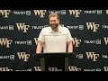 Wake forest football prevanderbilt press conference with michael jurgens