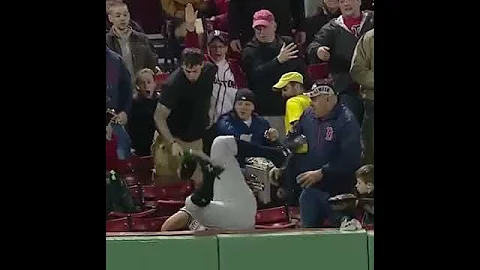 Yankees Outfielder Aaron Judge amazing catch falling into stands and a home run on his birthday