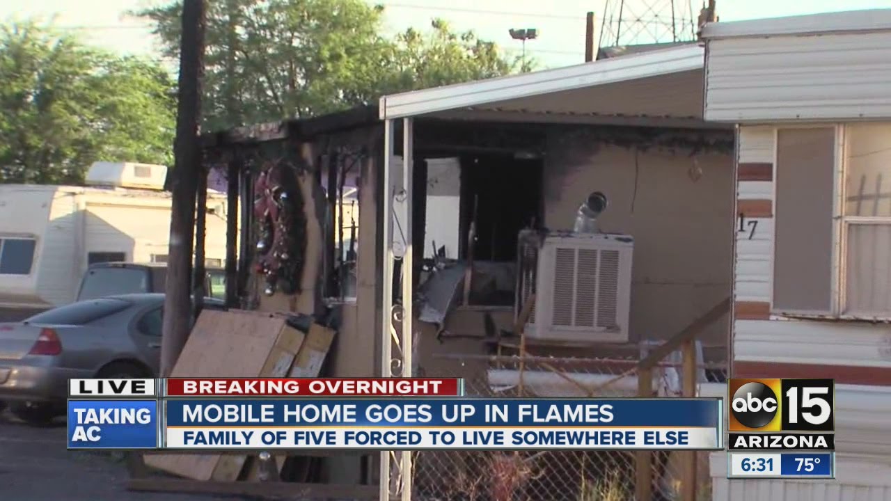 18-year-old killed in overnight mobile home fire - YouTube