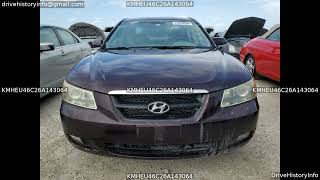 2006 HYUNDAI SONATA | VIN KMHEU46C26A143064