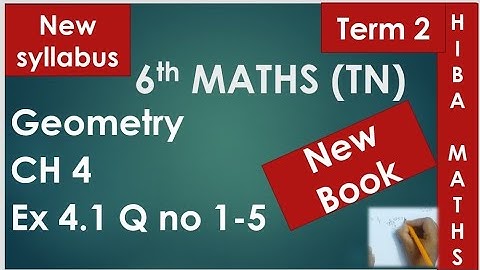 6th maths term 2 chapter 4 exercise 4.1 question 1-5 tn samacheer new syllabus