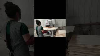 Wood veneer patching machine