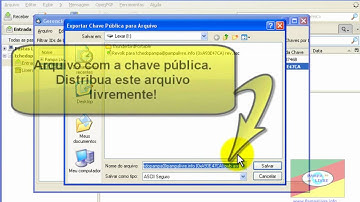 Tutorial de Thunderbird com OpenPGP - Exportação da chave pública (parte 06)