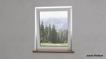 JONAS VINDUER --- PVC 3-way inward opening window with micro-ventilation