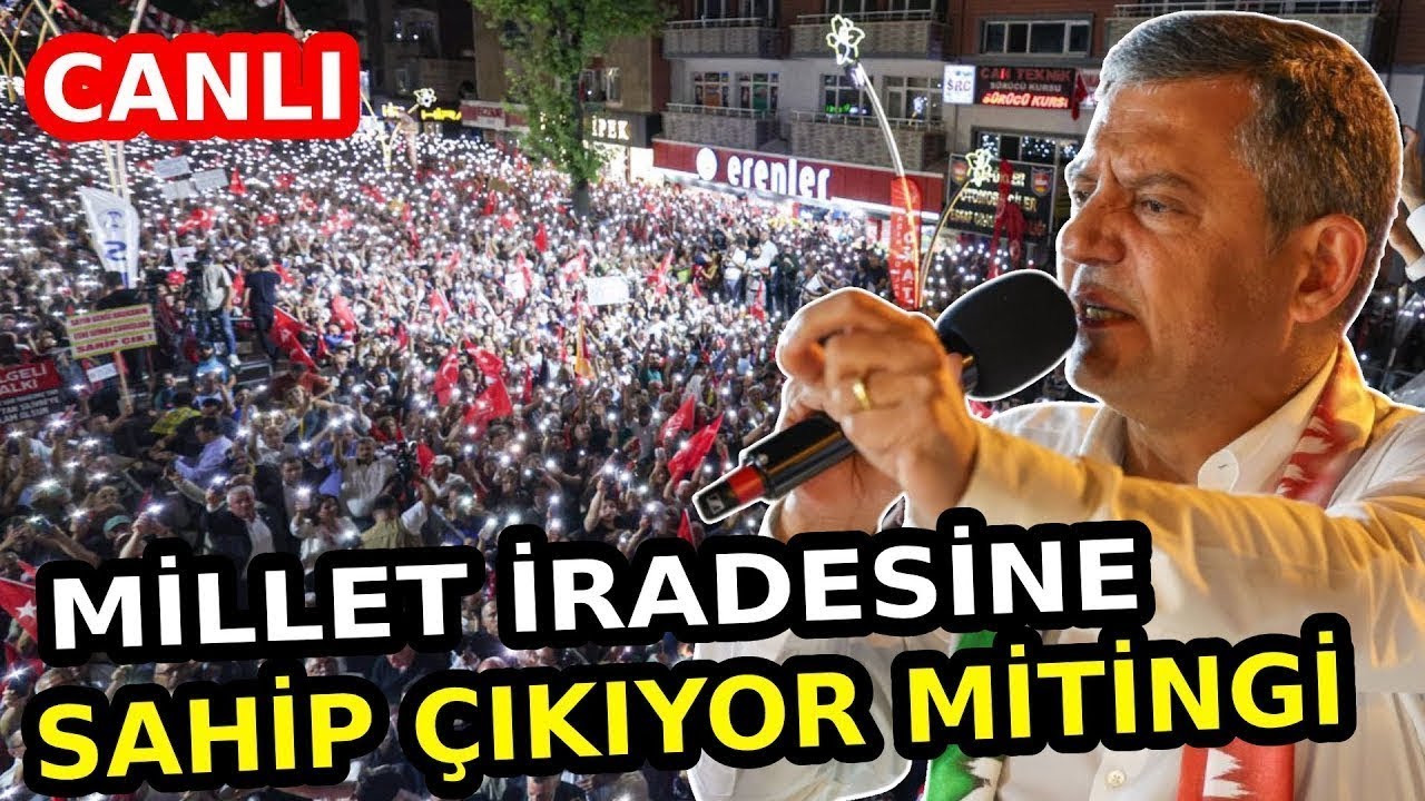 #CANLI CHP Lideri Özgür Özel Burdur'da 