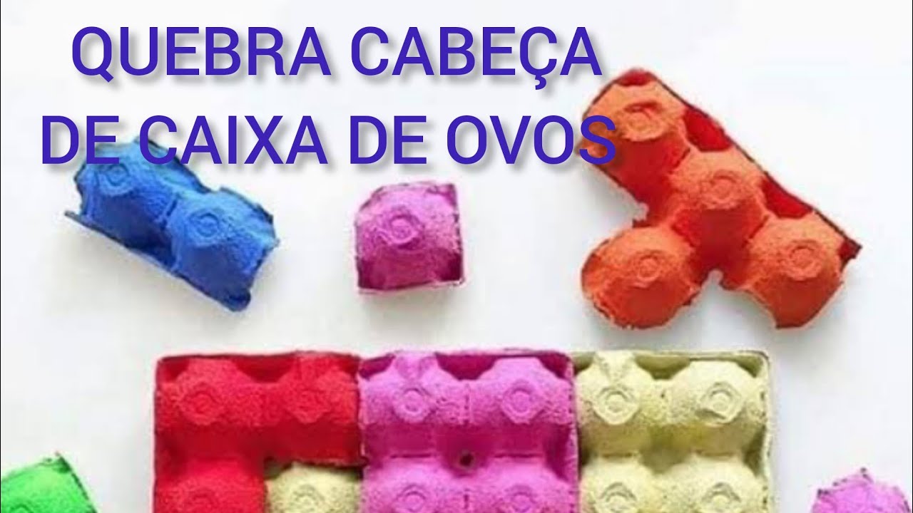 QUEBRA-CABEÇA COM CAIXA DE OVO