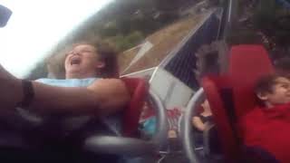 2.5 seconds from 0-100km/h Blue Fire Roller Coaster Germany, F Bombed my way through the ride