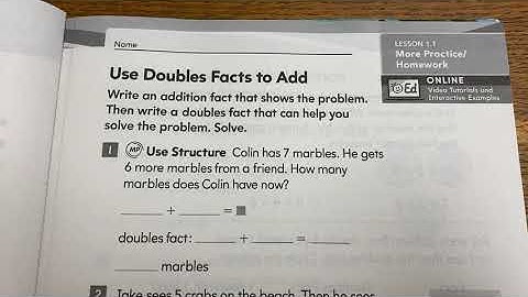 Into Math, Lesson 1, Homework Intro - Lesson 1.1, Pages 1-2