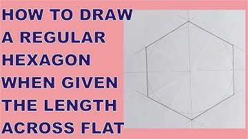 How to Draw a Regular Hexagon When Given the Length Across Flat | How to Construct a Regular Hexagon
