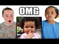 Tiana Reacts To Her Toddler Videos