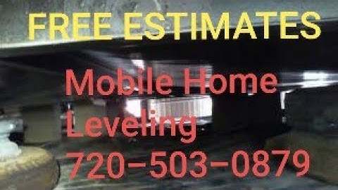 Double Wide Manufactured Home Leveling