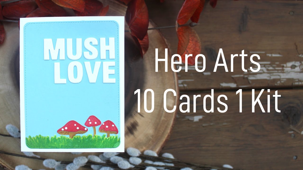 Hero Arts My Monthly Hero September 2023 10 Cards 1 Kit - YouTube