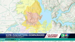 Some evacuations downgraded for the Thompson Fire in Butte County