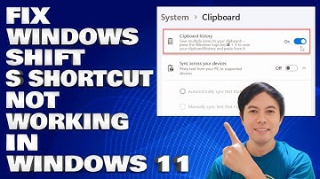 How To Fix Windows + Shift + S Shortcut Not Working in Windows 10/11