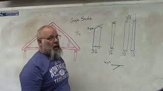 Figuring, cutting and laying out gable studs