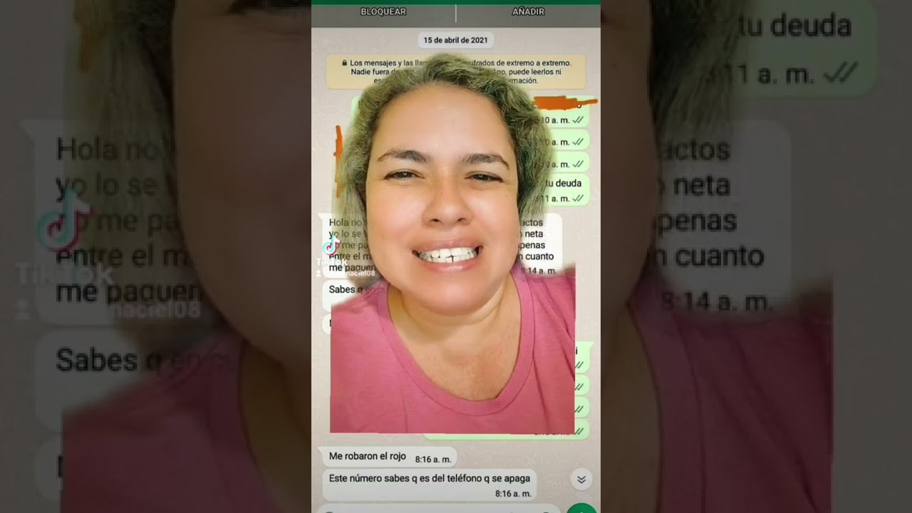 Pff lo bueno que ella no debía de una tanda 😊 debía de un préstamo grupal 😌