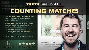 EXCEL PRO TIP: Counting Matches with SUMPRODUCT