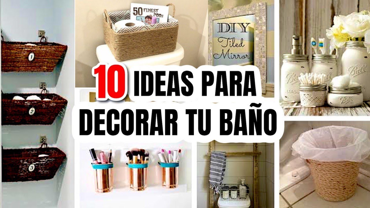 10 IDEAS PARA DECORAR TU BAÑO CON RECICLAJE