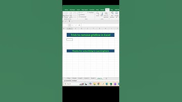 🔥Crazy Trick to remove gridline in excel tips and tricks 💯💫 #exceltips   #shortvideo - Trick 3