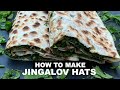 Armenian Jingalov Hats - How to make ( Stuffed Flat Bread )