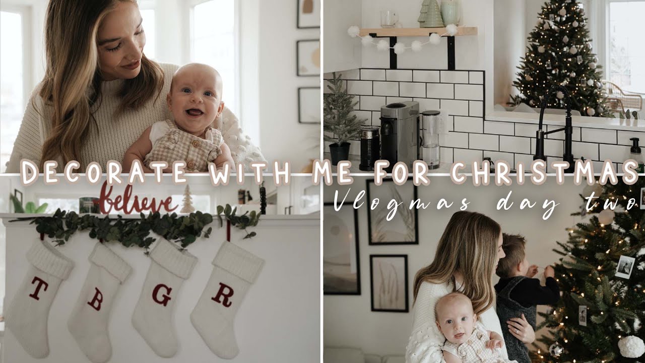 DECORATE WITH ME FOR CHRISTMAS II HOLIDAY DECOR IDEAS II VLOGMAS 2021 day two