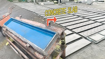 How to Make Precast Concrete (Plates) Slabs - Marking process