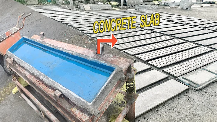 How to Make Precast Concrete (Plates) Slabs - Marking process