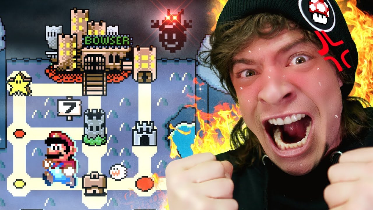 O VÍDEO Q MAIS DEI RAGE E QUITEI - ZERANDO SUPER MARIO WORLD