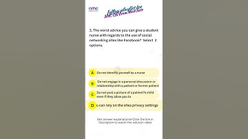 NMC CBT Exam Prep: MCQs Overview Chap 1 Test 1 Q3 #nmc #cbt2exam #cbtexam