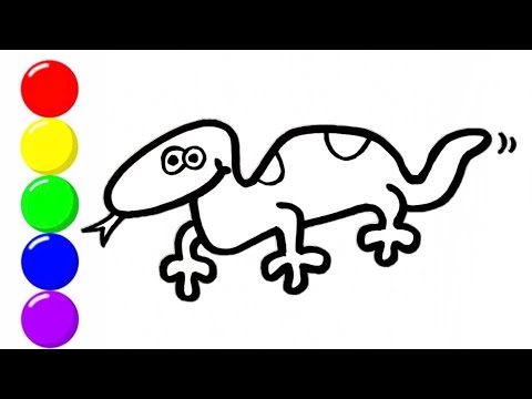How To Draw a Lizard | Bolalar uchun kaltakesak rasm chizish | нарисовать ящерицу для детей How To Draw a Lizard | Bolalar uchun kaltakesak rasm chizish | нарисовать ящерицу для детей