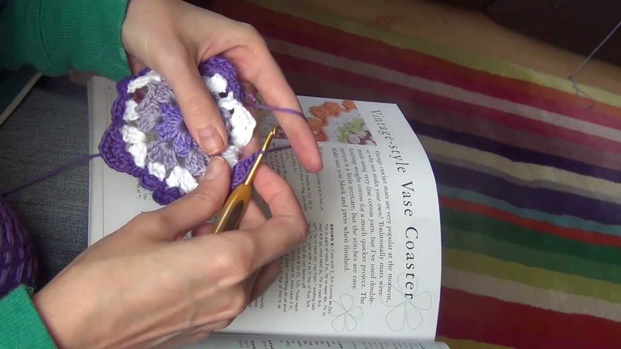 Crochet a Vintagestyle vase coaster YouTube