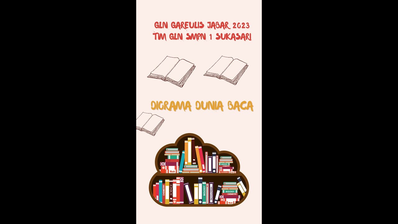 Diorama Dunia Baca Tim GLN SMPN 1 Sukasari