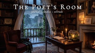 Candlelight & Rain in the Poet’s Study | Dark Academia Piano Playlist for Study, Reading & Relaxing