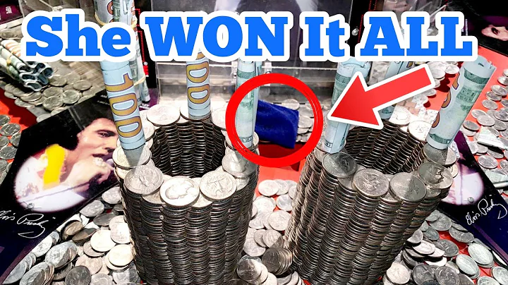 SHE WON IT ALL ... Playing The High Limit Coin Pusher Jackpot WON MONEY ASMR