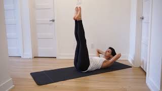 STATIC CRUNCH LEG RAISE