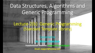 Lecture 2(b): Generic Programming-STL