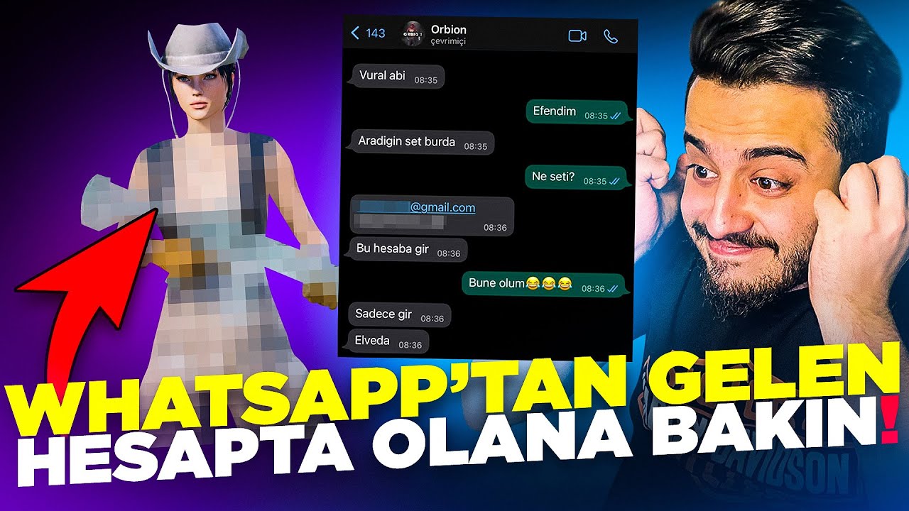 YILLARDIR ARADIĞIM EN NADİR SETİ BULDUM! WhatsApp dan GELEN GİZEMLİ HESAP! PUBG Mobile